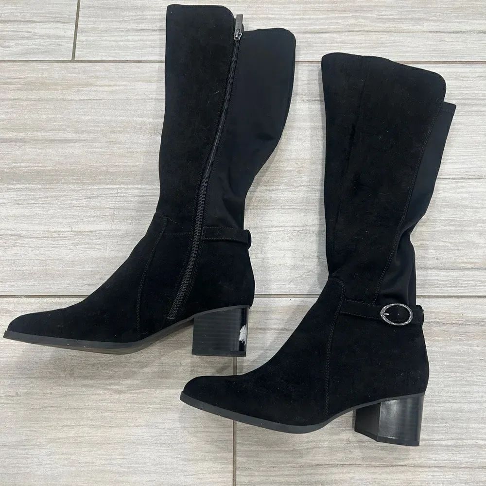 Suede Tall Boots